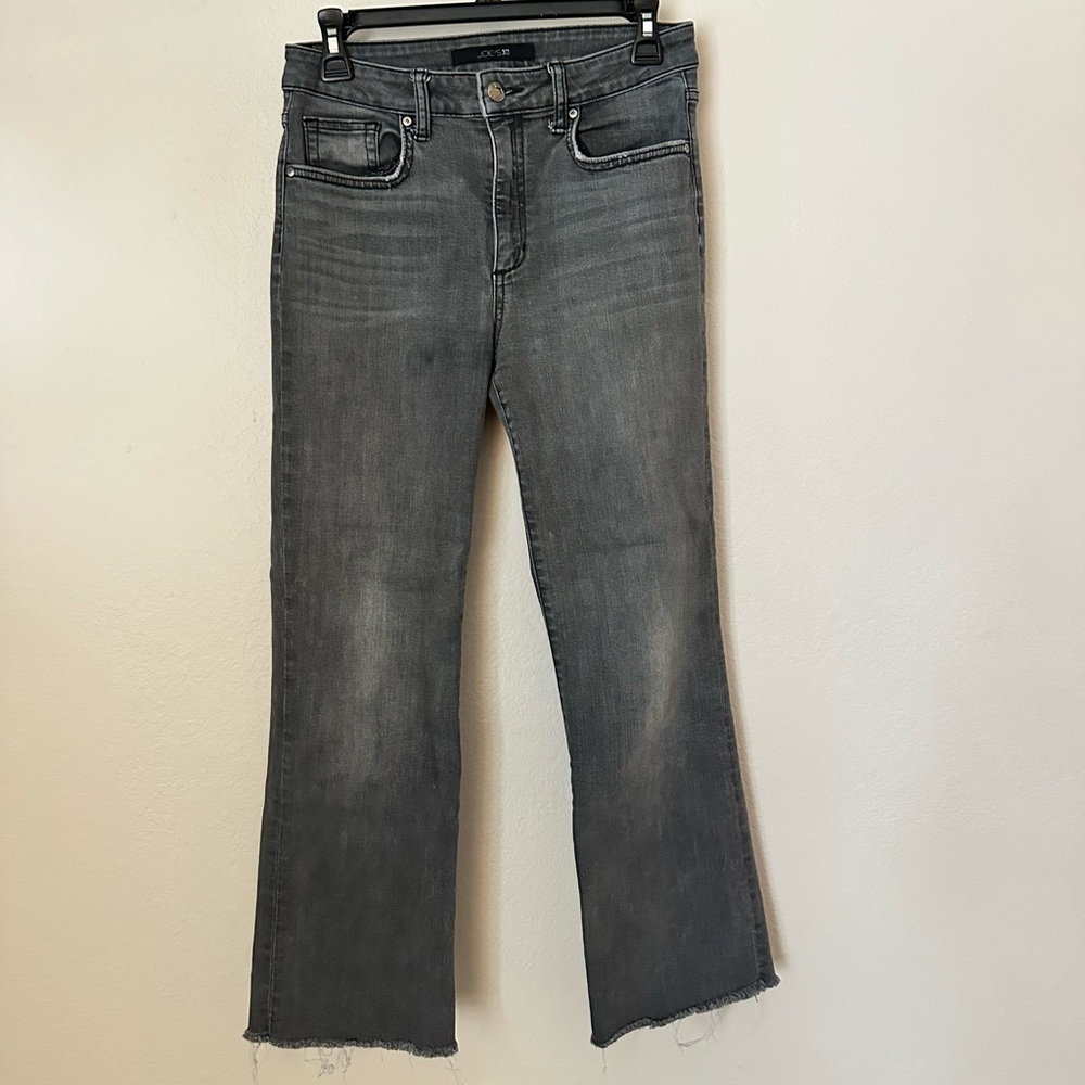 Joe’s Jeans Women's Gray Wide-Leg Cropped Jeans